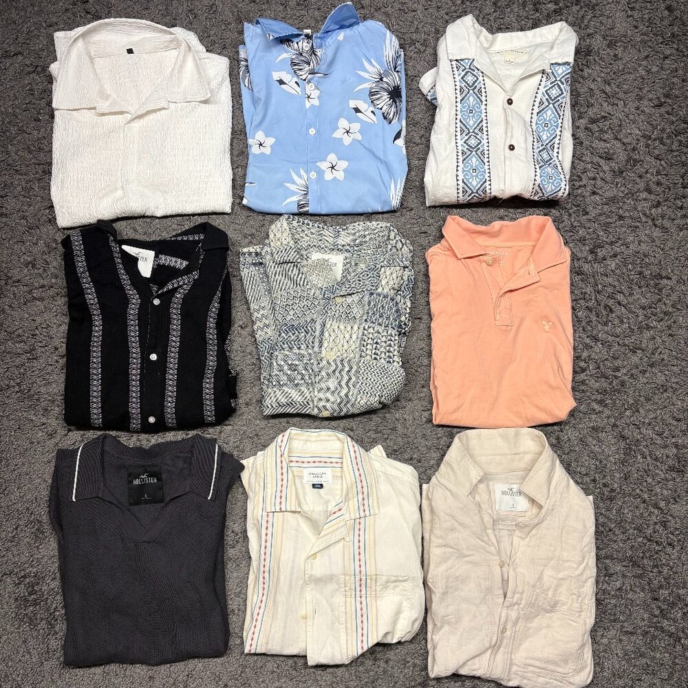 Vintage Mens Clothing Reseller Bundle Aeropostale/Hollister/American Eagle Small